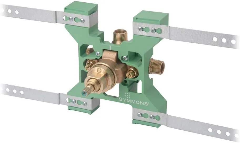 Symmons 261XBRBODY Temptrol Brass Pressure-Balancing Shower Valve with Service Stops and Rapid Install Bracket