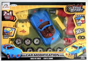 Take Apart Racing Car Toys - Build Your Own Assembly Vehicle with 30 Piece Const