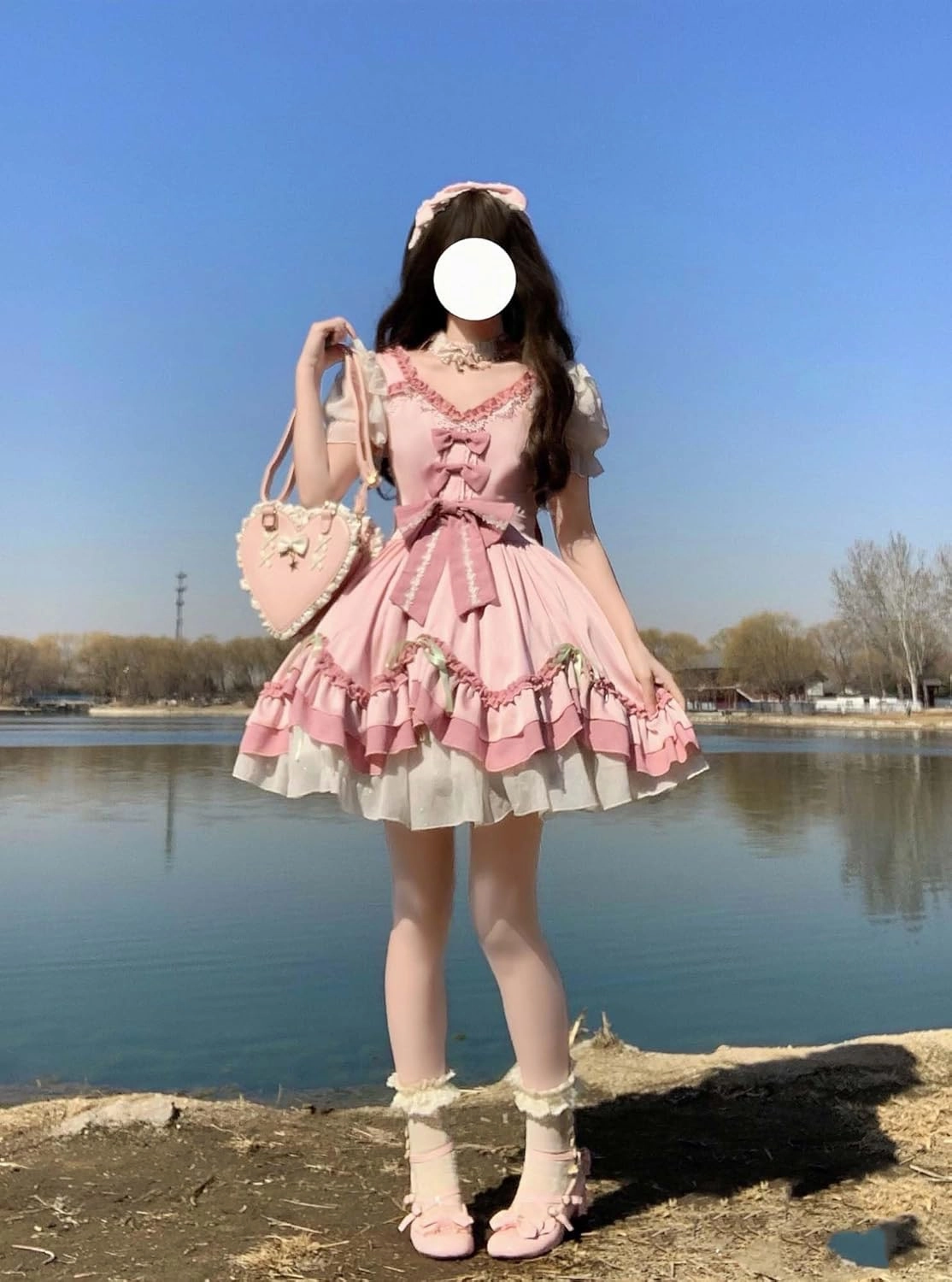 Teens Summer Lolita Dress Cocktail Party Graduation Kawaii Short Puff Sleeve Ruffle Homecoming Juniors Dresses