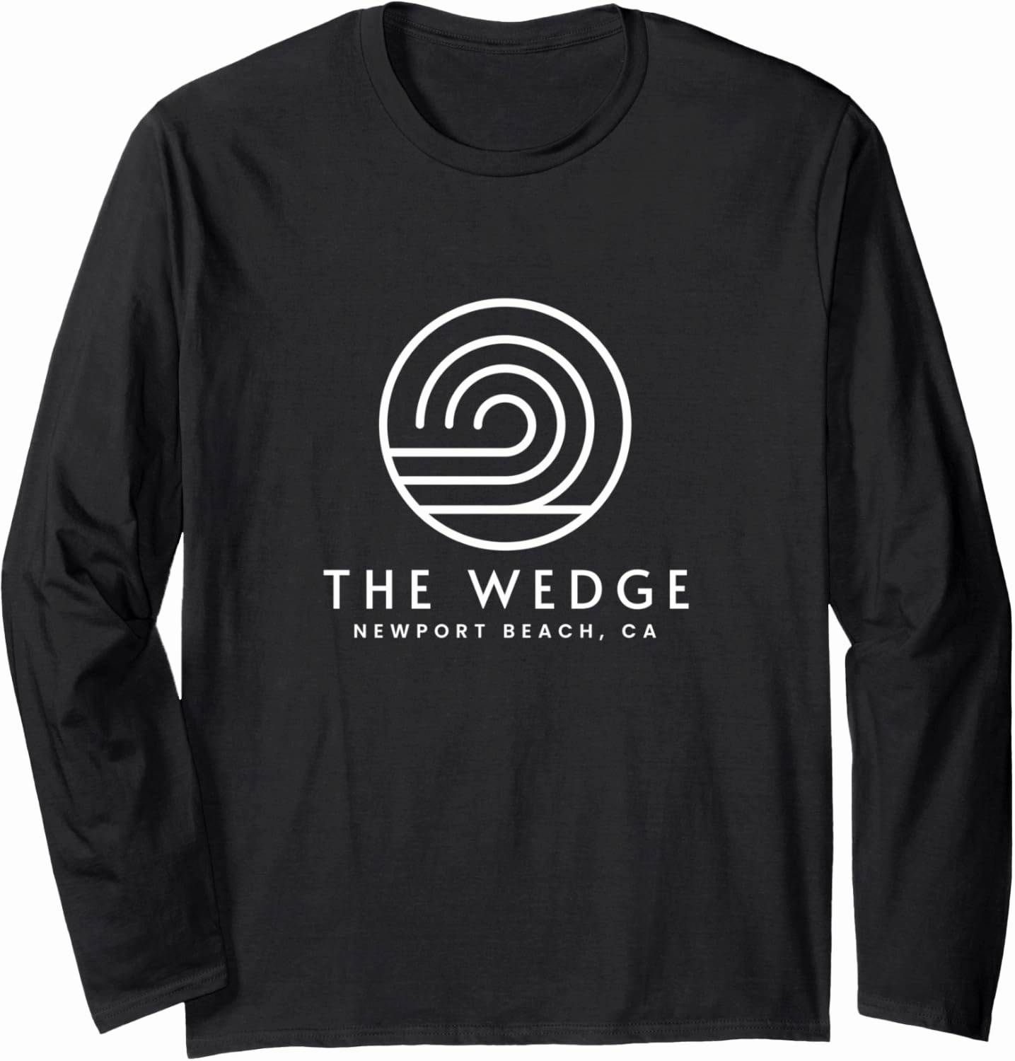 The wedge Newport Beach, CA - modern surf logo Long Sleeve T-Shirt