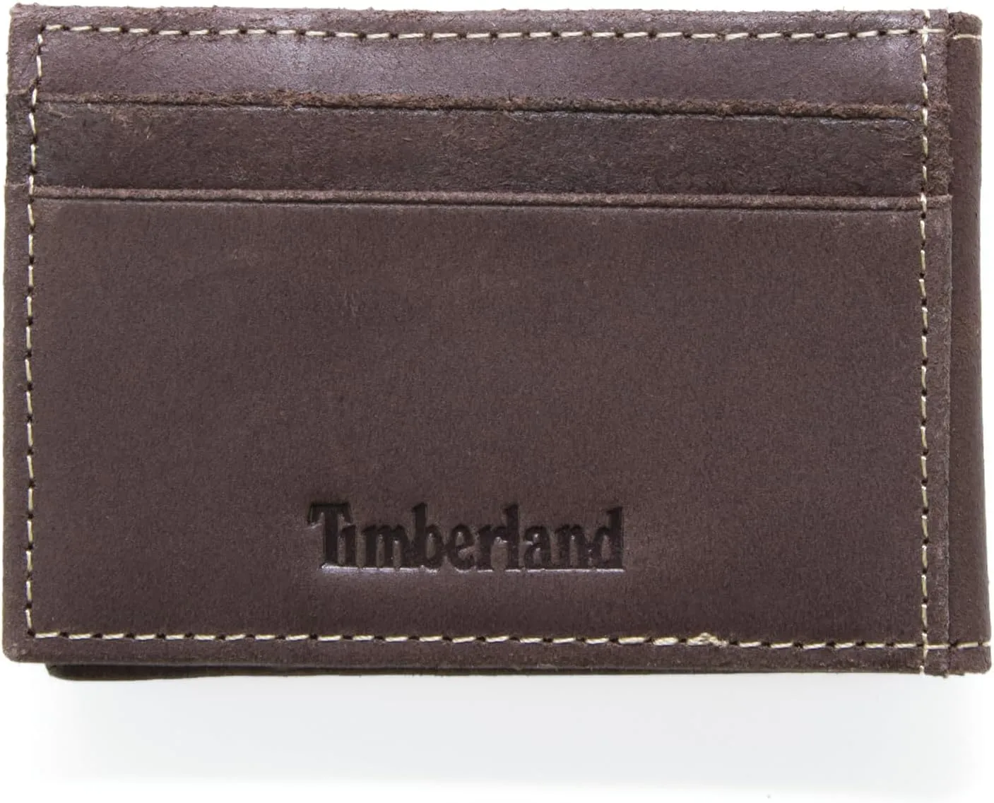 Timberland Men's Slim Leather Front Pocket Credit Card Holder Wallet