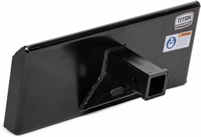 Titan Attachments Mini Skid Steer Receiver Hitch Mount Plate, 1/4" Thick Toro Dingo Quick Tach Mount Plate, 2" Receiver Hitch, Weld-On or Bolt Surface