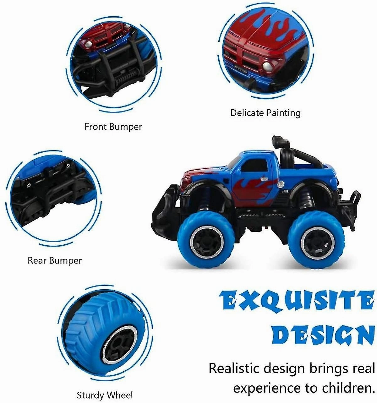 Toddler Toys Boys Rc Car Toy Remote Control Trucks For 3-4 Year Old Kids Birthd