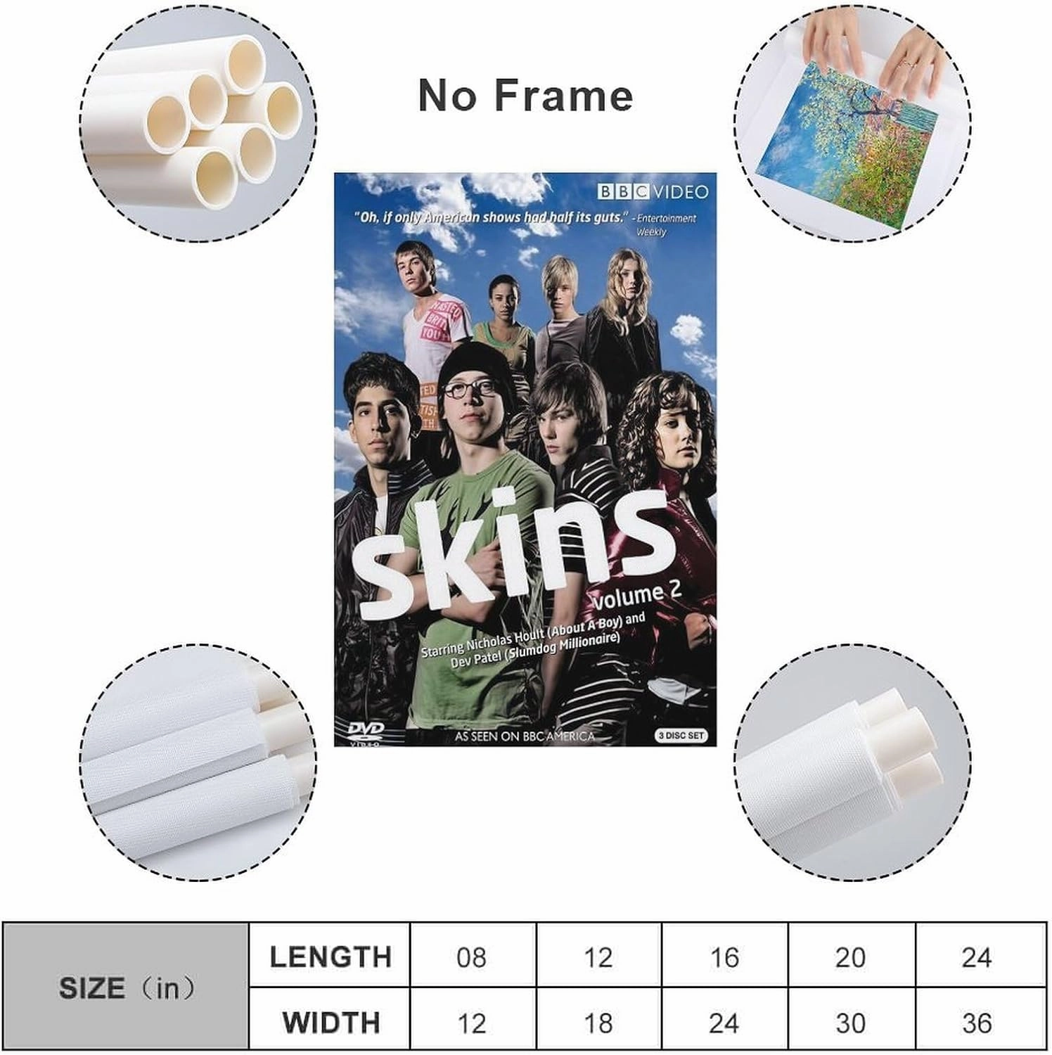 Tony England Uk Stonem Sid Skins Effy Poster Canvas Wall Art For Room Aesthetic And Decor Poster For Bedroom Living Room Bathroom Kitchen Office Decor 08x12inch(20x30cm) Unframe-style