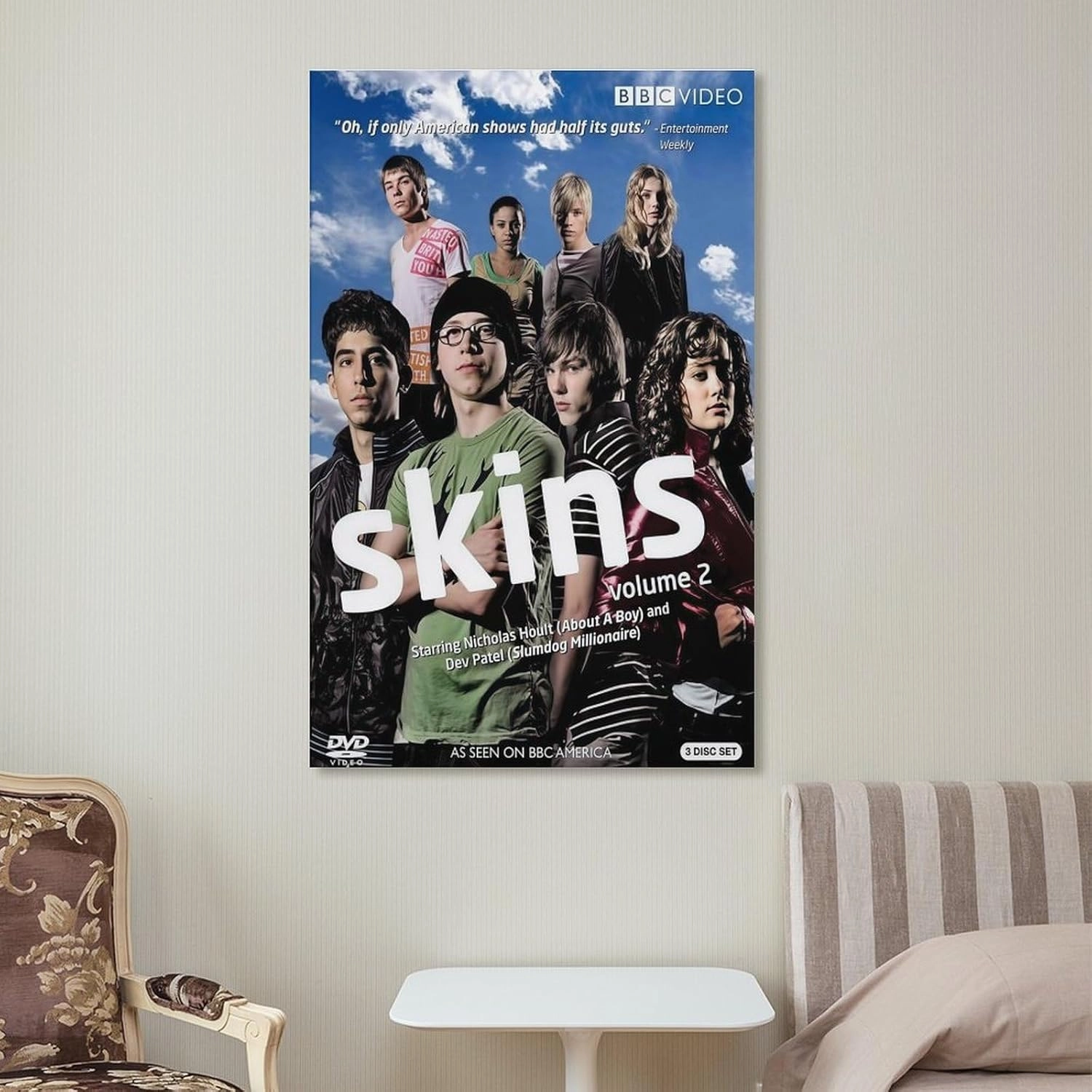 Tony England Uk Stonem Sid Skins Effy Poster Canvas Wall Art For Room Aesthetic And Decor Poster For Bedroom Living Room Bathroom Kitchen Office Decor 24x36inch(60x90cm) Frame-style