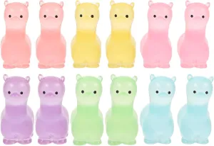 Totority Cute Miniature Alpaca Figurines 12pcs Statue Small Alpaca Figurine car Doll House Miniature Animal Adornment Household Animal Doll for Home Decor, DIY Projects, and Birthday Decorations