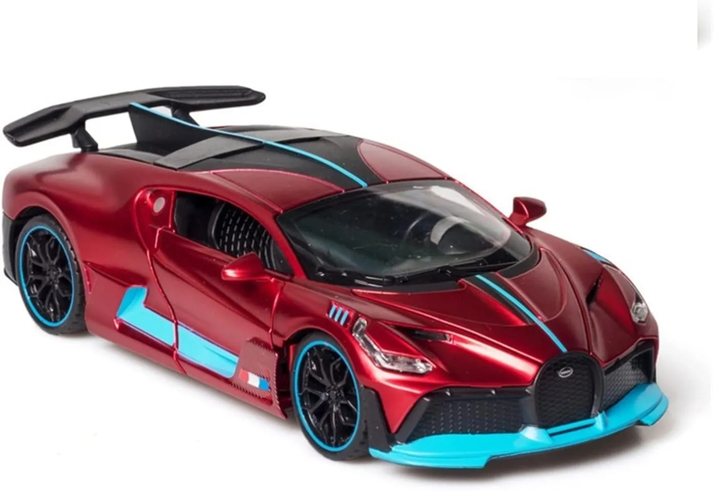 Toy car Model 1:32 for Bugatti Veyron Divo Alloy Car Model Toy Diecasts Pull Back Toy Gifts for Kid (Color : Red)