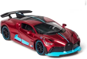 Toy car Model 1:32 for Bugatti Veyron Divo Alloy Car Model Toy Diecasts Pull Back Toy Gifts for Kid (Color : Red)