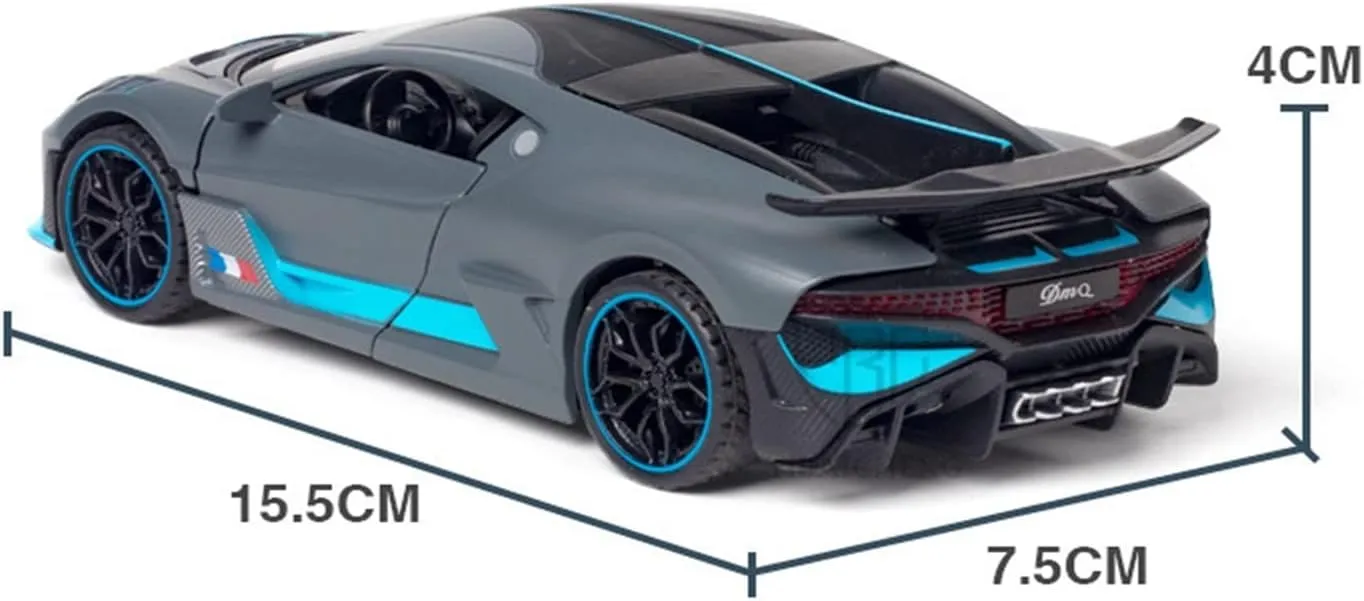 Toy car Model 1:32 for Bugatti Veyron Divo Alloy Car Model Toy Diecasts Pull Back Toy Gifts for Kid (Color : Red)