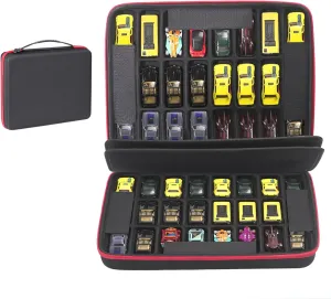 Toy Car Storage Case Compatible with Hot Wheels Cars. for Matchbox Cars & Mini Toy Cars.Portable Toy Car Storage Box for 48 Toy Cars.(Case Only)
