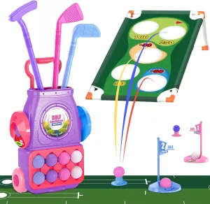 TOY Life Kids Golf Clubs 3-5, Kids Golf Set, Toddler Golf Clubs,Toddler Golf Sets 3-4 Years