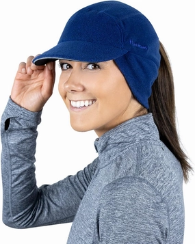 TrailHeads Fleece Ponytail Hat for Women – Trailblazer Reflective Winter Hat with Ponytail Hole for Workouts