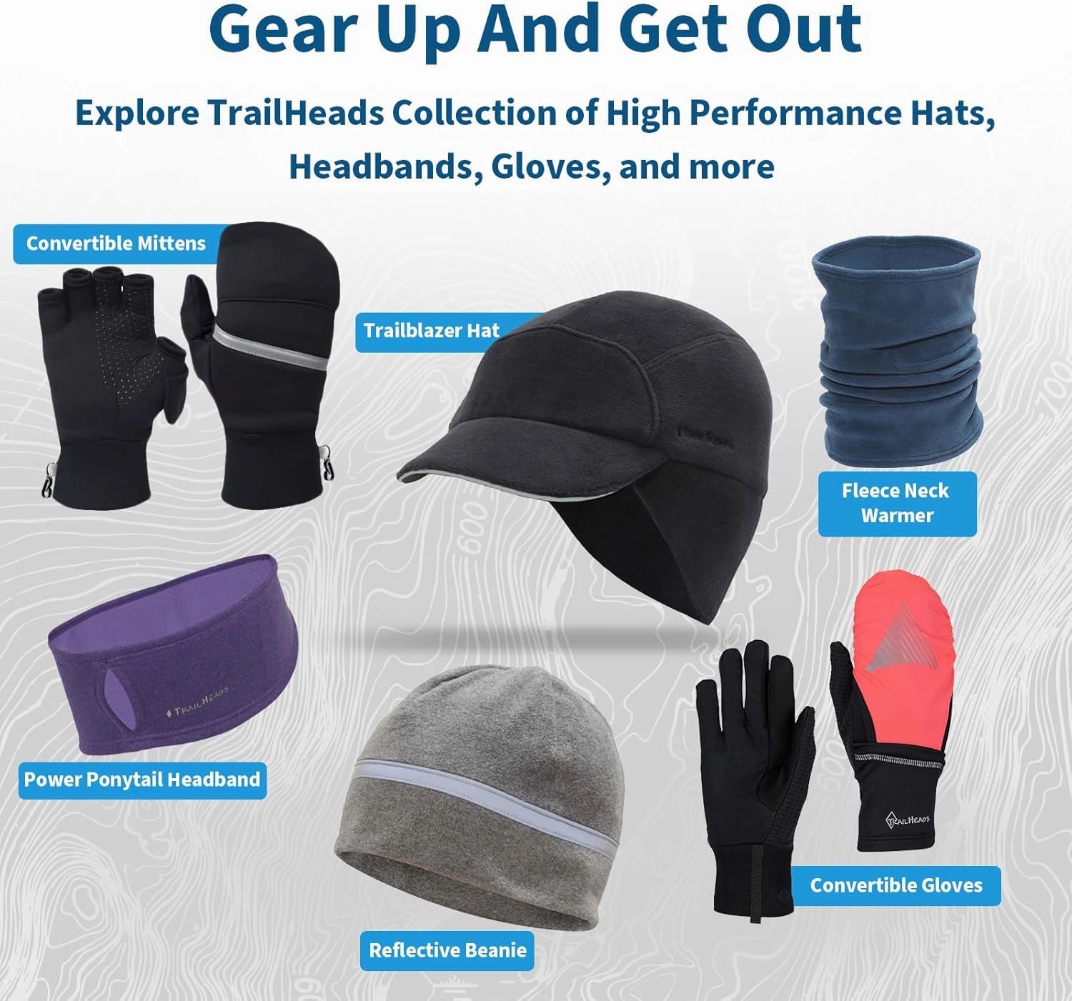 TrailHeads Fleece Ponytail Hat for Women – Trailblazer Reflective Winter Hat with Ponytail Hole for Workouts