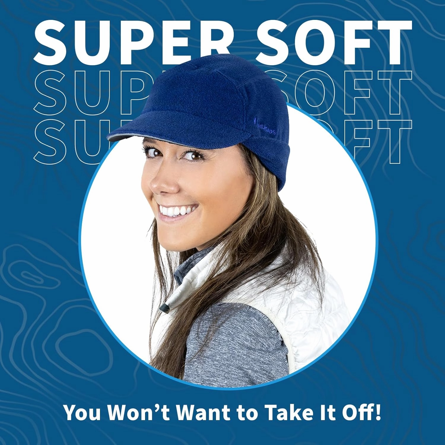 TrailHeads Fleece Ponytail Hat for Women – Trailblazer Reflective Winter Hat with Ponytail Hole for Workouts