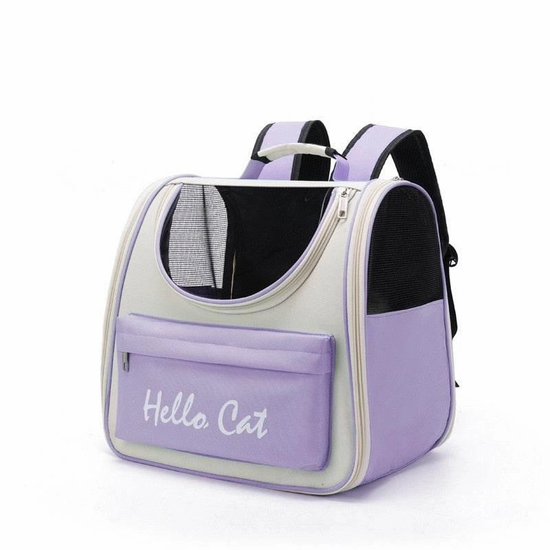 Transparent Cat Carrier Backpack - Breathable Pet Travel Bag