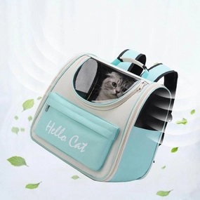 Transparent Cat Carrier Backpack - Breathable Pet Travel Bag