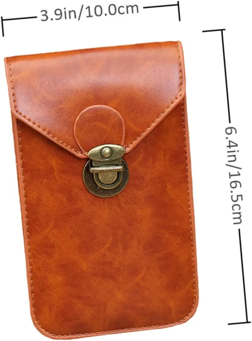 Travel Pouch Phone Wallet Lightweight Cellphone Bag Mini Pouch for Men Waterproof Pu Stylish for Dad for Occasions