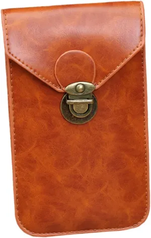 Travel Pouch Phone Wallet Lightweight Cellphone Bag Mini Pouch for Men Waterproof Pu Stylish for Dad for Occasions