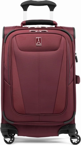 Travelpro Maxlite 5 Softside Expandable Carry on Luggage with 4 Spinner Wheels, Lightweight Suitcase, Men and Women, Burgundy, Compact Carry on 20-Inch