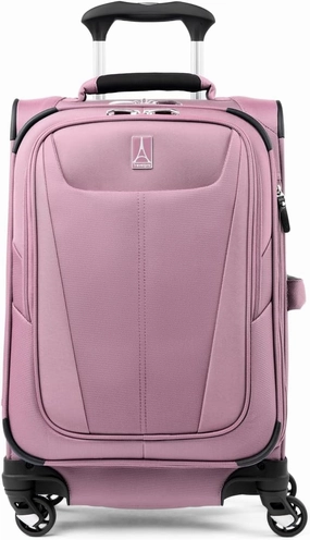 Travelpro Maxlite 5 Softside Expandable Carry on Luggage with 4 Spinner Wheels, Lightweight Suitcase, Men and Women, Orchid Pink Purple, Compact Carry on 20-Inch