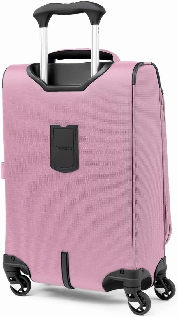 Travelpro Maxlite 5 Softside Expandable Carry on Luggage with 4 Spinner Wheels, Lightweight Suitcase, Men and Women, Orchid Pink Purple, Compact Carry on 20-Inch