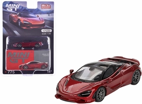 True Scale Miniatures Model Car Compatible with McLaren 750S Amaranth Red 1/64 Diecast Model Car Mini GT MGT00775