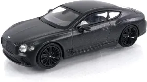 TrueScale Miniatures Mini GT 1/64 Bentley Continental GT Speed 2022 Anthracite Satin (Left Handle) Finished Product MGT00442-L