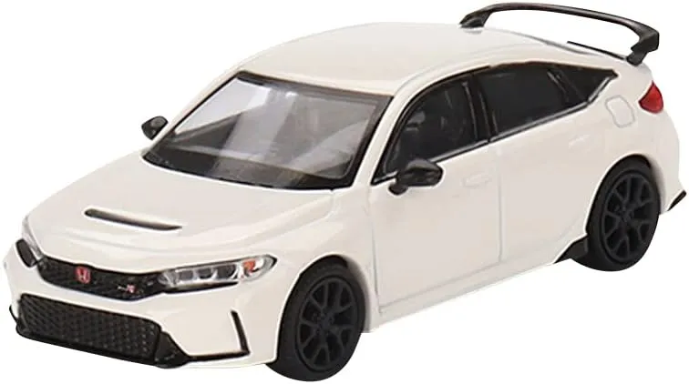 TrueScale Miniatures Mini GT 1/64 Honda Civic Type R 2023 Championship White (Right Handle) Finished Product