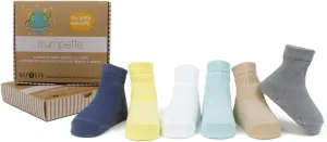 Trumpette Baby Boy/Girl Recycled Yarn, Repreve Sock Set for Everyday Wear, 6-pack Gift Set, Unisex, 0-24 Months