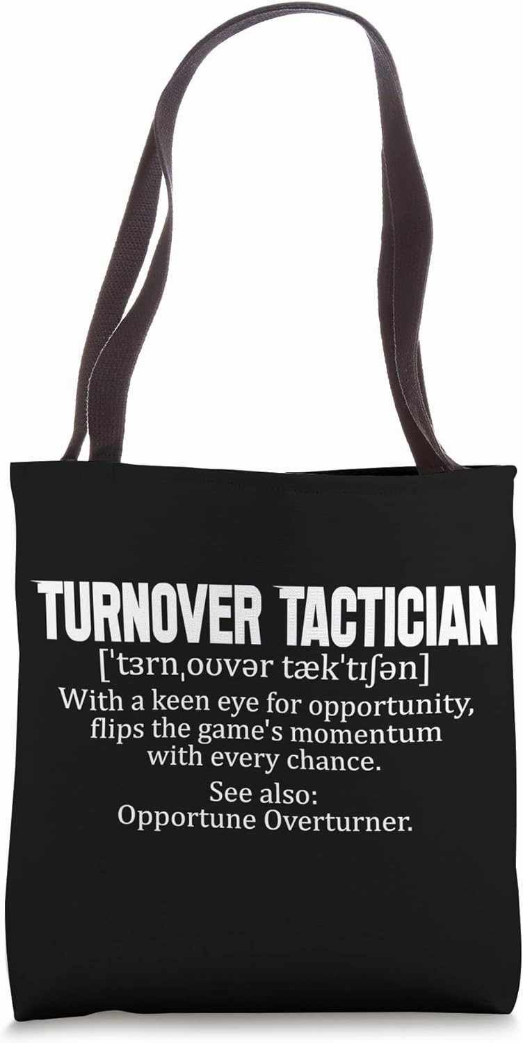 Turnover Tactician - with a keen eye for opportunity, flips Tote Bag