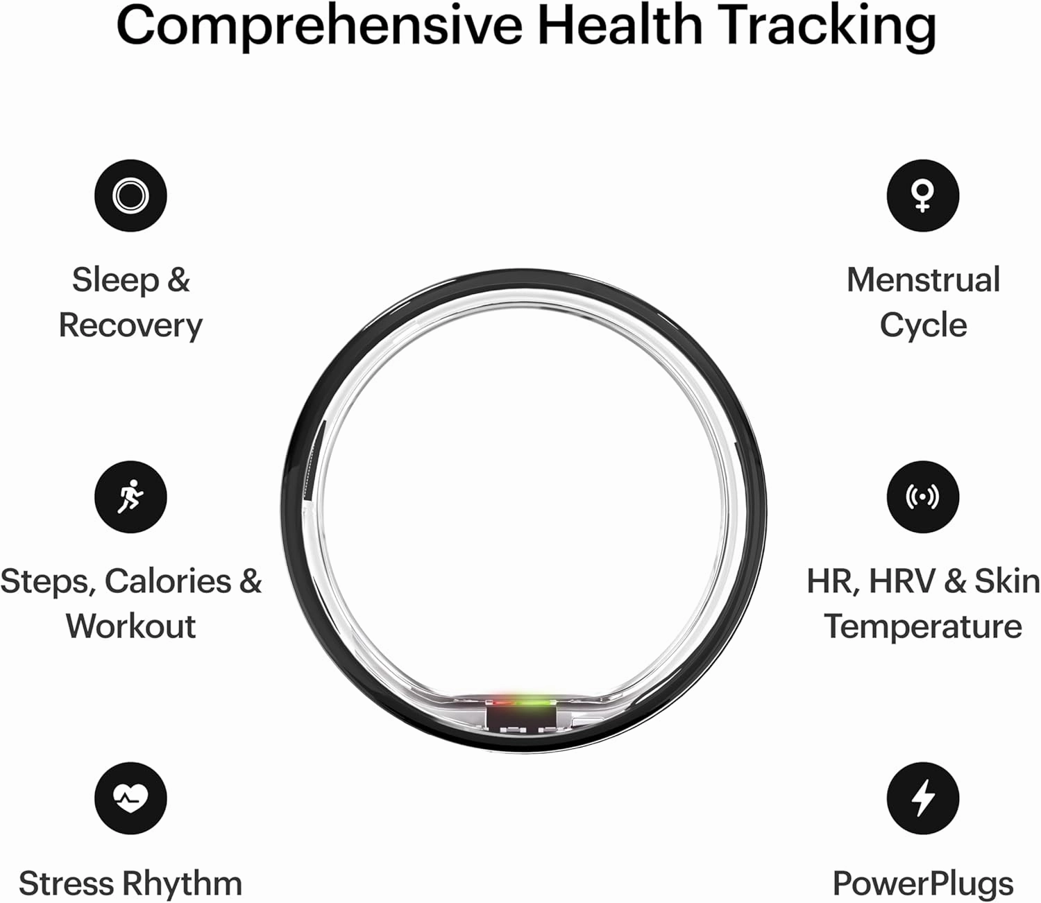 ULTRAHUMAN Ring AIR-Smart Ring Health Tracker, Size First Sizing Kit,Sleep Tracker,Smart Ring for Men/Women,Fitness Tracker (Made in India, Aster Black, 7)