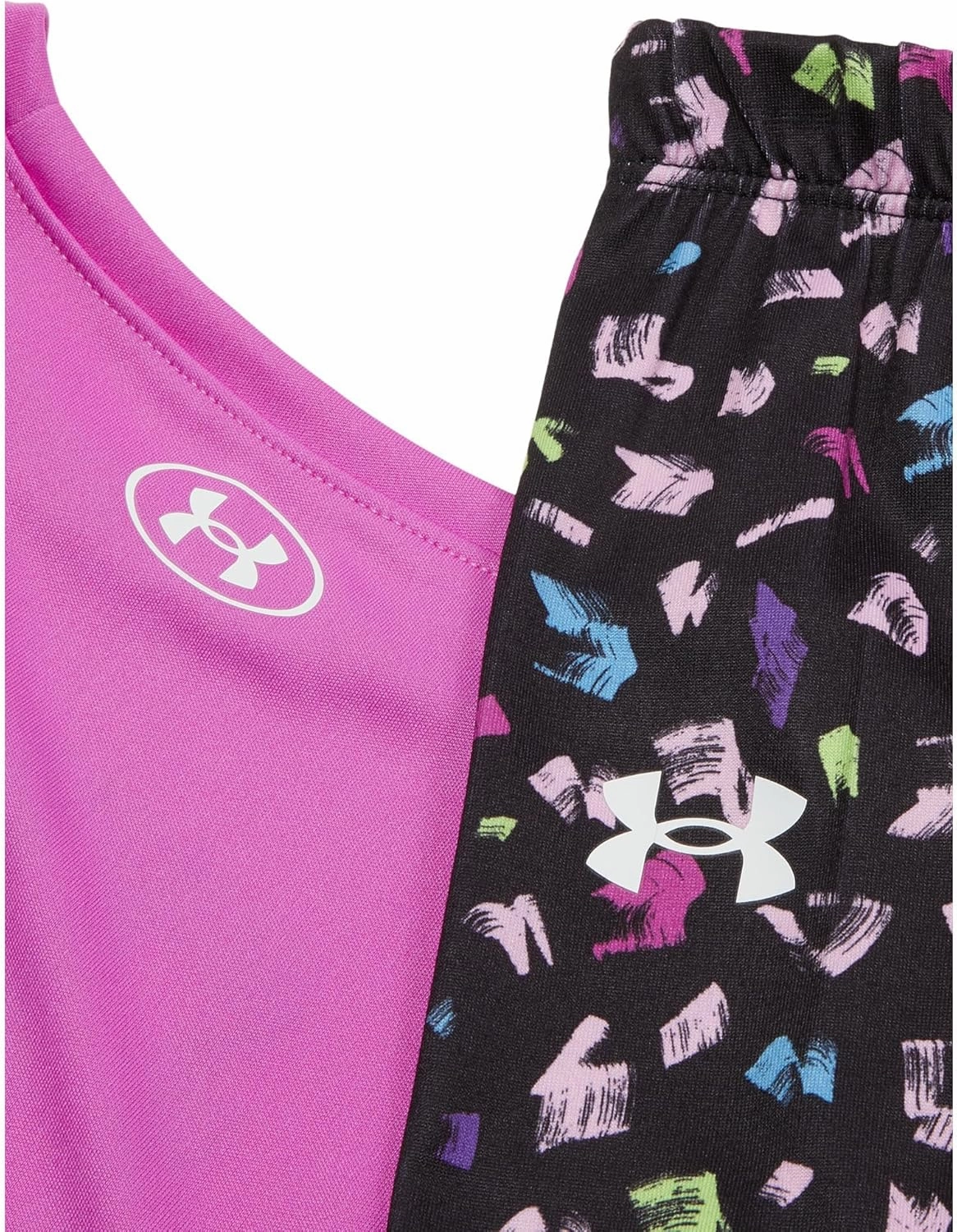 Under Armour girls Printed Short Sleeve Legging Set (Little Kids)