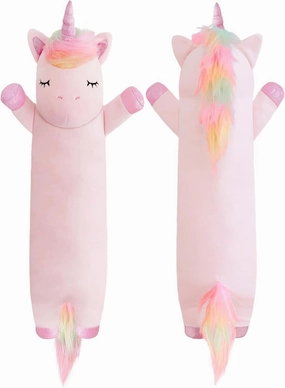 Unicorn Stuffed Animal,19.6 Inch Unicorn Plush,Long Unicorn Plushies Body Pillow, Pink Unicorn Plush Toy Gift for Girls