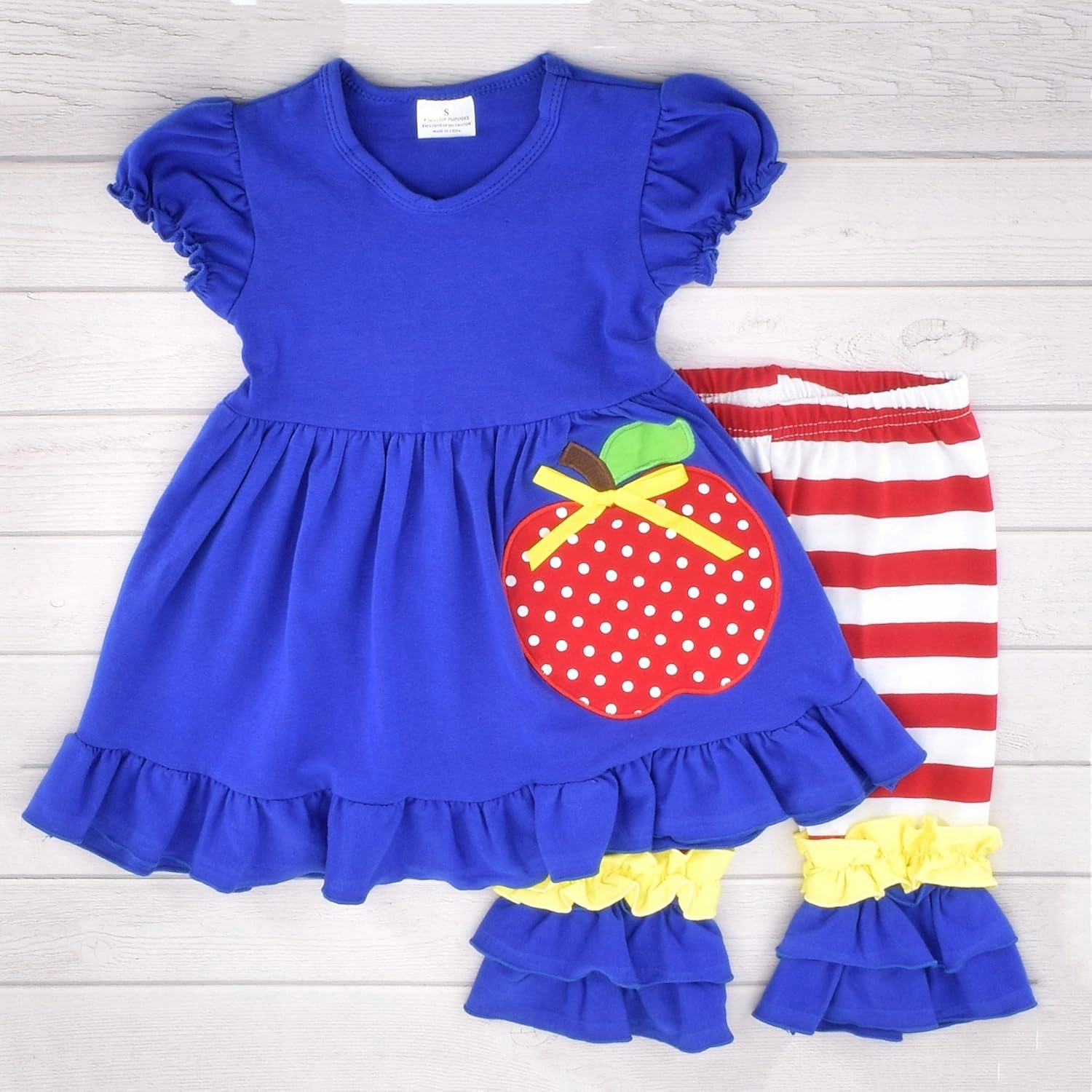 Unique Baby Toddler Girls 2pc Capri Pants Outfit Set with Top