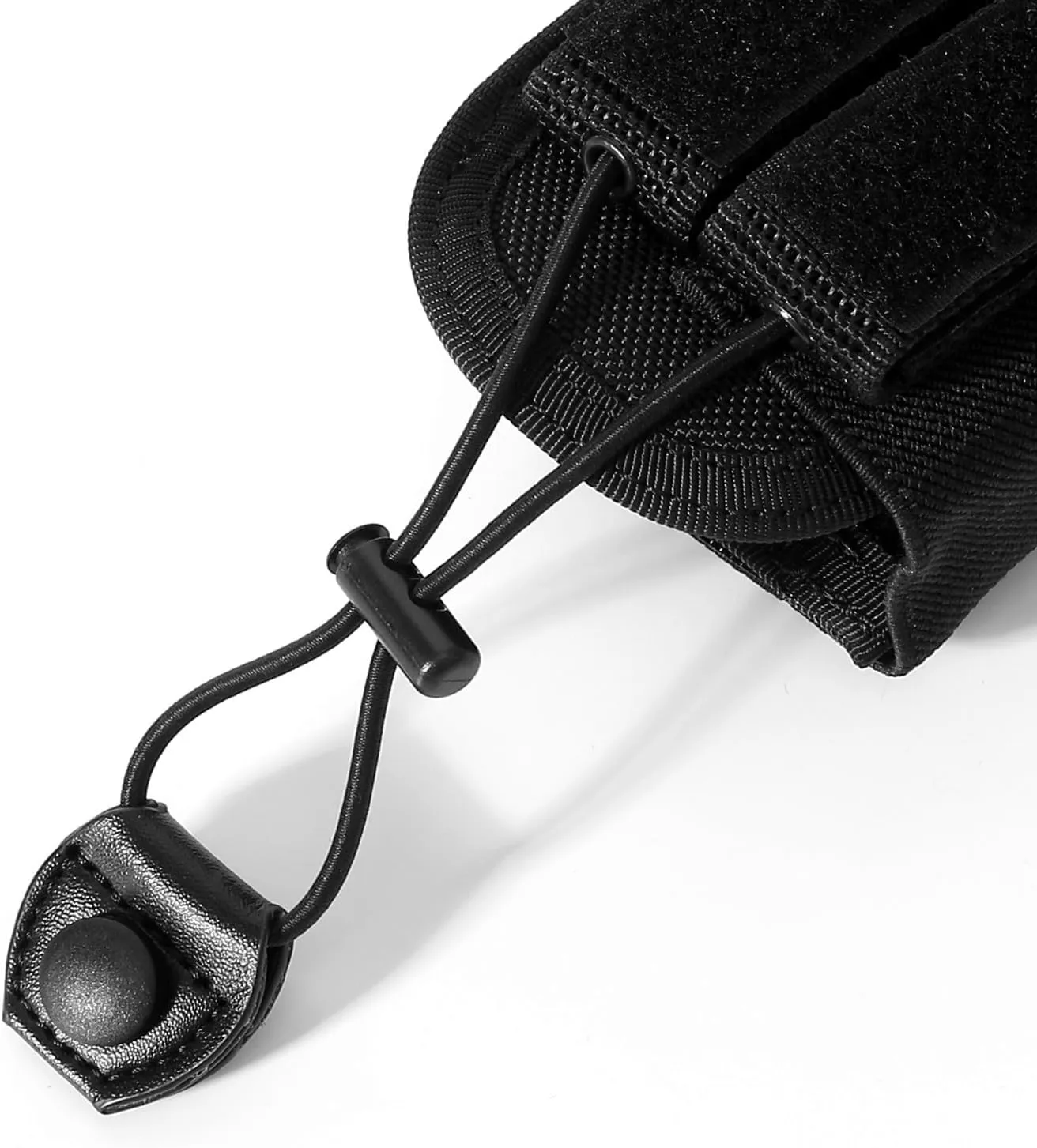 Universal Radio Holster Tactical Two Ways Radio Holder Compact Elastic Walkie Talkies Pouch Nylon Case w/MOLLE Strap Duty Belt Clip for Police Leo Security Firefighter Rescue EMS EMT Military