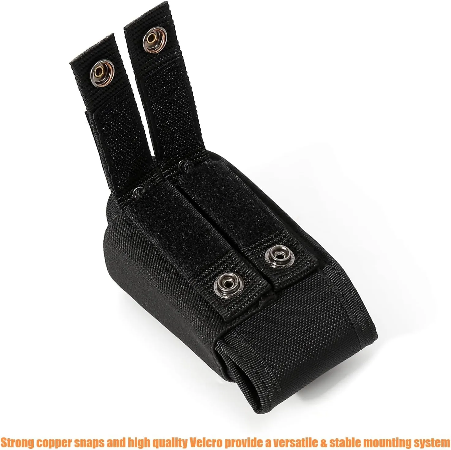 Universal Radio Holster Tactical Two Ways Radio Holder Compact Elastic Walkie Talkies Pouch Nylon Case w/MOLLE Strap Duty Belt Clip for Police Leo Security Firefighter Rescue EMS EMT Military