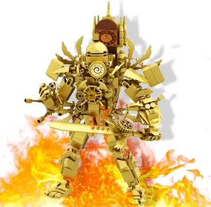 Upgraded Titan Clockman Block Toy, Skibid Toilet Blocks Toys Titan Clockman Model Set,Titan Clock Man Game Model Toys, Skibid Toilet Series Building Block Toy (B )