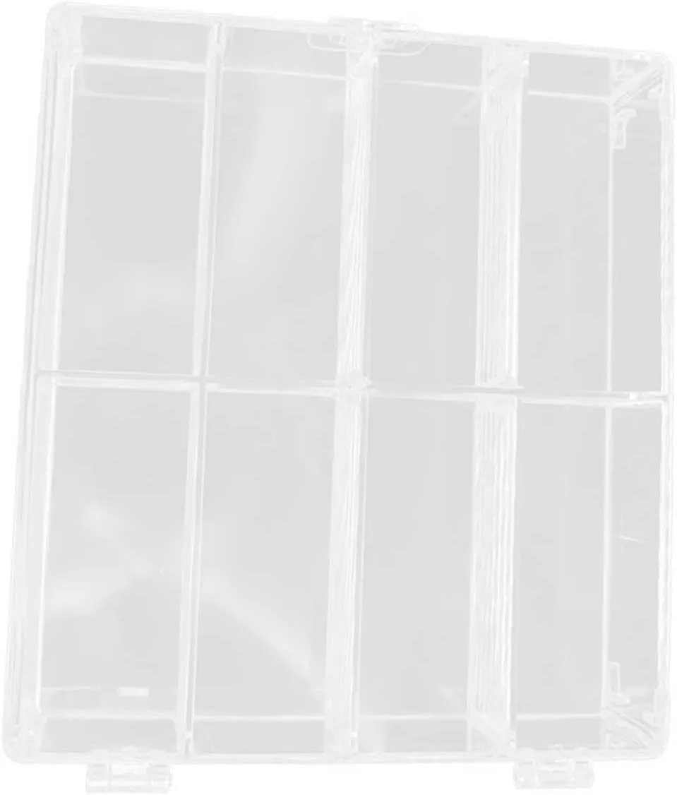 UPKOCH Clear Plastic Display Case Organizer with Multi Compartments for Mini Model Cars Dust Showcase Box with Easy Access Door for Collectibles and Figurine Storage