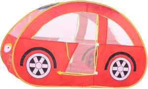 UPKOCH Red Mesh Car Game Tent Portable Indoor Castle Playhouse with Ocean Ball Pool for Ages Easy Setup Durable Material Inspires Creativity and Imagination
