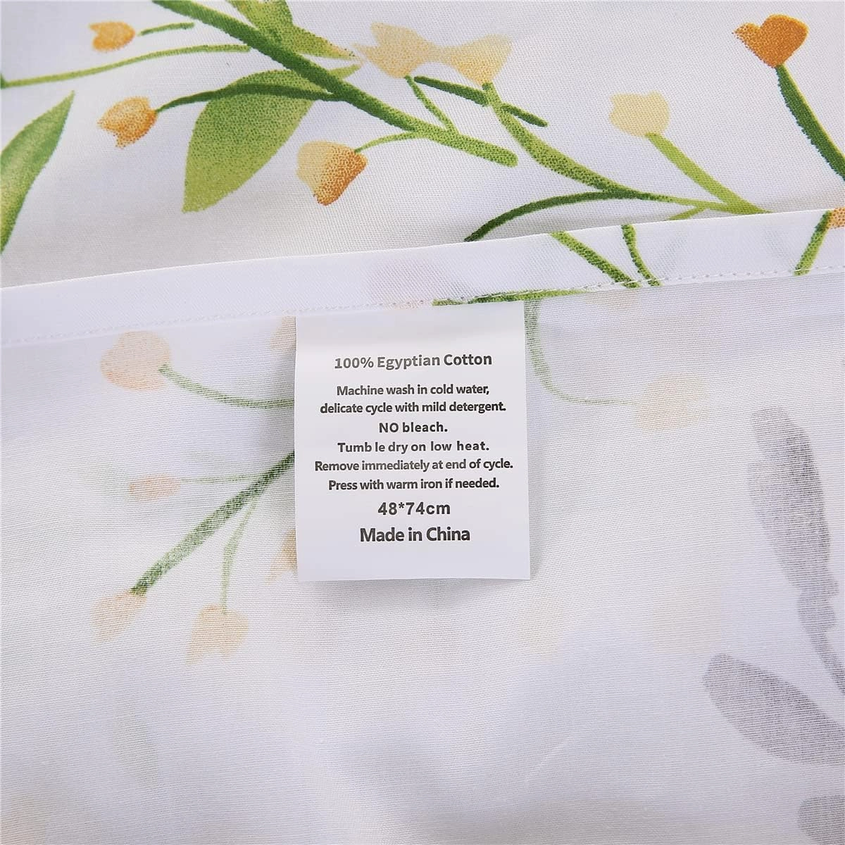 URBONUR 100% Cotton Pillowcases Set of 2 Standard Size Floral Printed Pillow Cases Soft Breathable Cooling Pillowcase Decorative Pillow Cover (Standard, 20x26 Inches, Lilac)