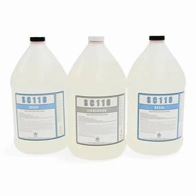 UV Resistant Marine Grade EPOXY Resin (3 Gallon Kit) * Clear * Non-Toxic * Boat * BAR TOP * Table TOP * Fiberglass * Wood * Laminating