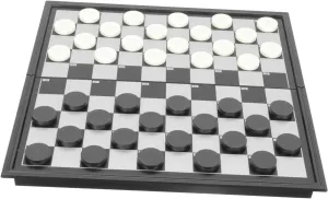 Vaguelly Entertaining Interactive Magnetic Checkers Game for Students Easy to Carry and Play Anywhere