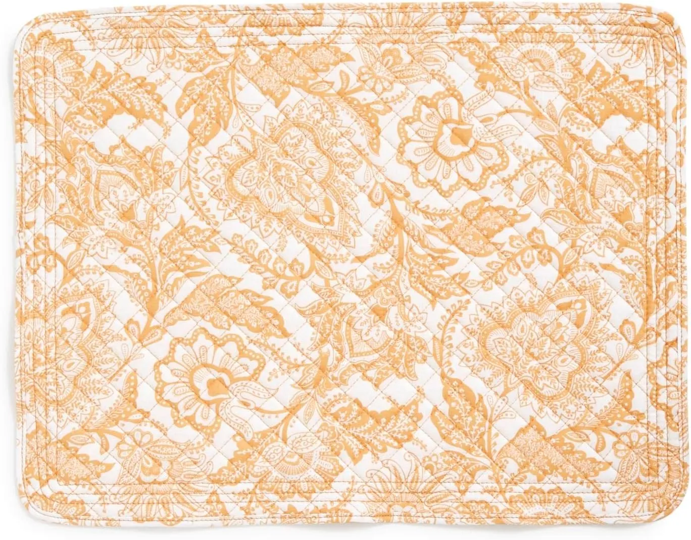 Vera Bradley Women's Cotton Reversible Placemats Set of 2, Java Gold - Recycled Cotton, One Size