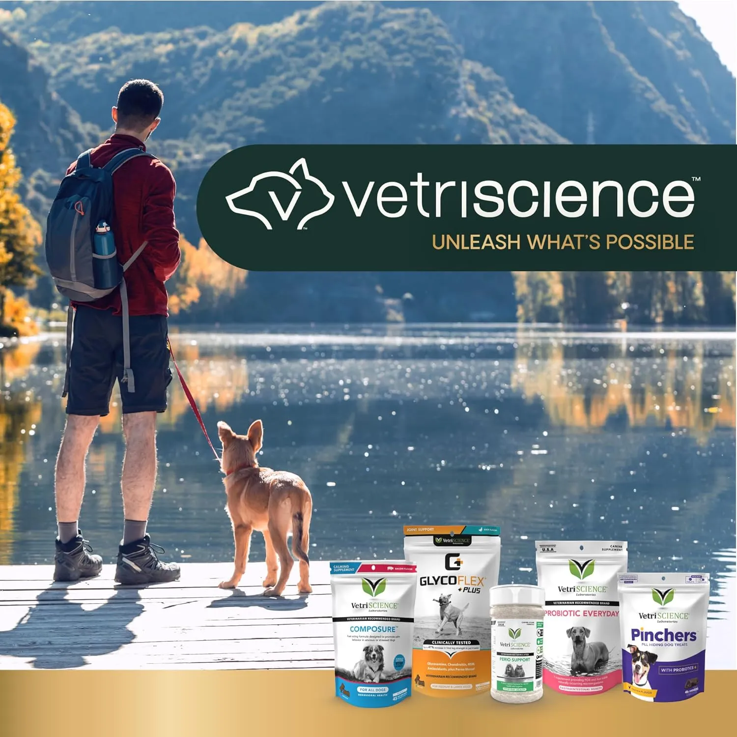 VetriScience GlycoFlex Ultimate Strength Healthy Hip & Joint Glucosamine Supplements for Dogs, with MSM, Chondroitin & Green-Lipped Mussel, Soft Chews, Duck, 60 Count - New Look
