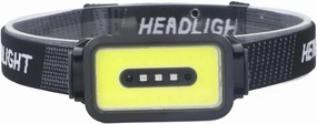 VINGVO LED Rechargeable Headlamp, 1200mAh COB Headlamp Convenient 120 Degree Adjustable for Fishing