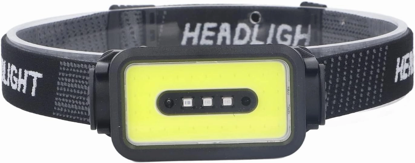 VINGVO LED Rechargeable Headlamp, 1200mAh COB Headlamp Convenient 120 Degree Adjustable for Fishing