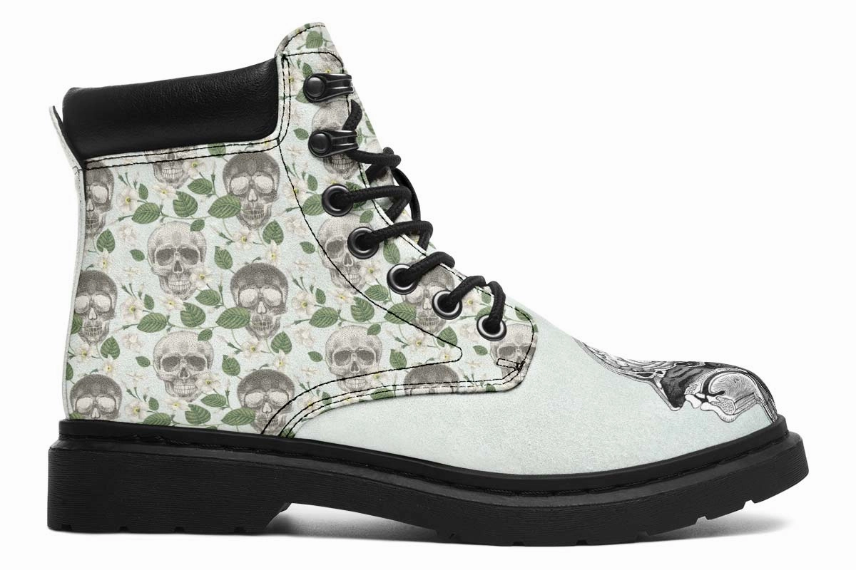 Vintage Brain Diagram Classic Vibe Boots