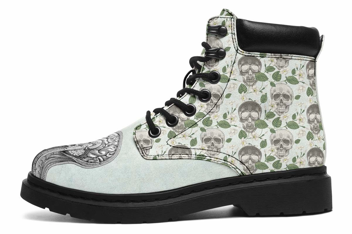 Vintage Brain Diagram Classic Vibe Boots