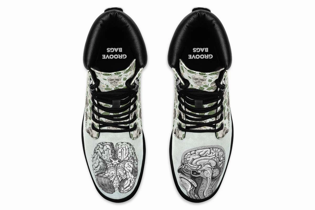 Vintage Brain Diagram Classic Vibe Boots