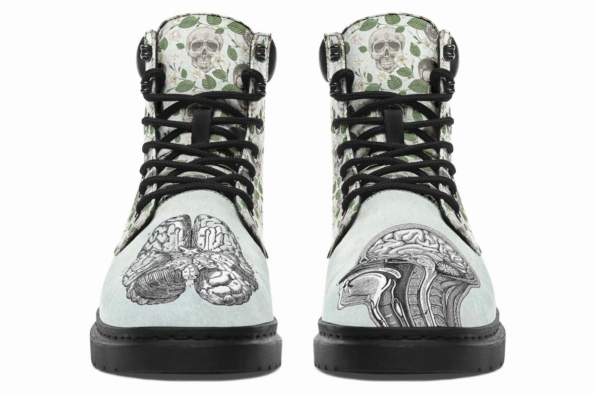 Vintage Brain Diagram Classic Vibe Boots
